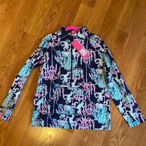 NWT Lilly Pulitzer Half Zip Pull Over
